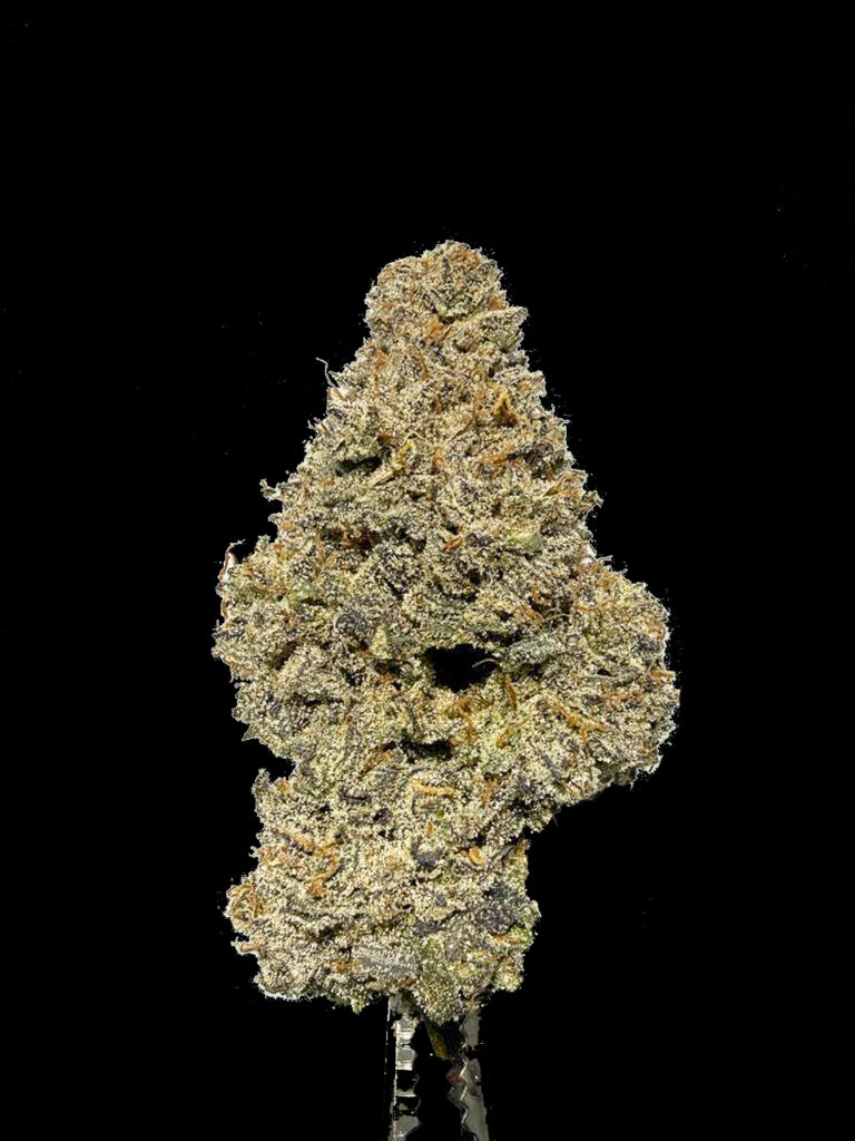 Rhubarb Pizza strain review effects relaxing happy cannabis Exotic Genetix