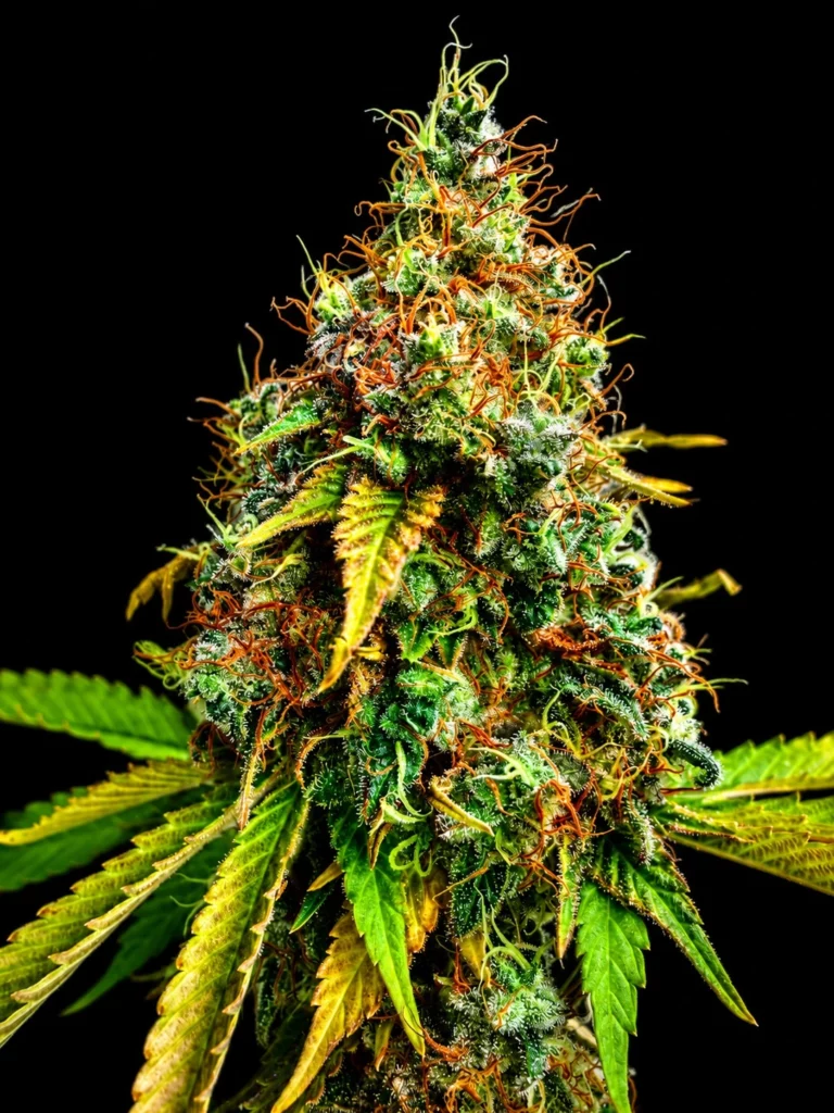 รูปดอกกัญชาเพิ่งตัด สายพันธุ์ OG Kush strain / High-garden420